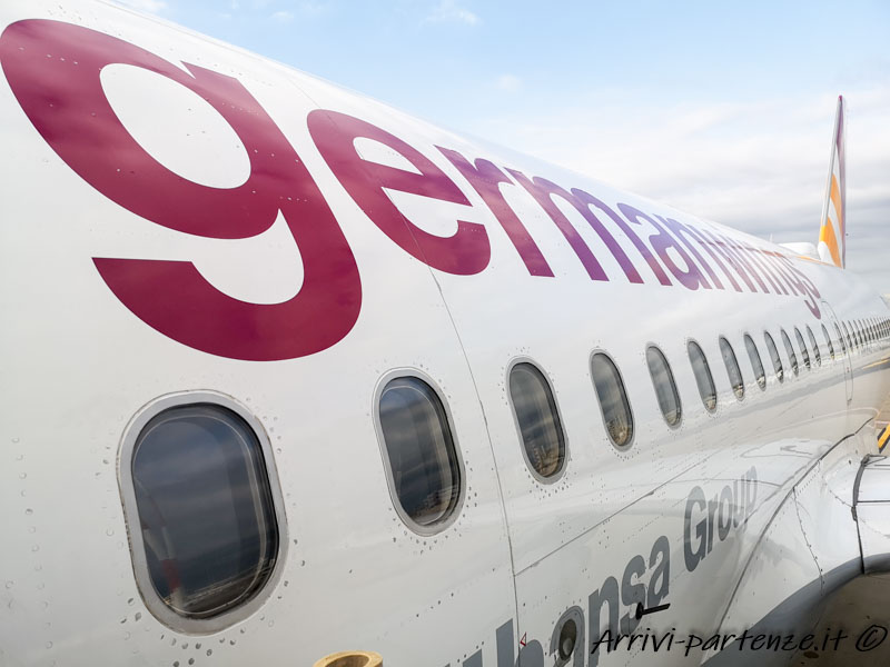 Fusoliera dell'aereo della compagnia Germanwings